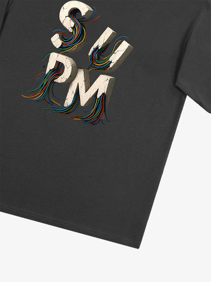 supm cable graphic T-shirt 