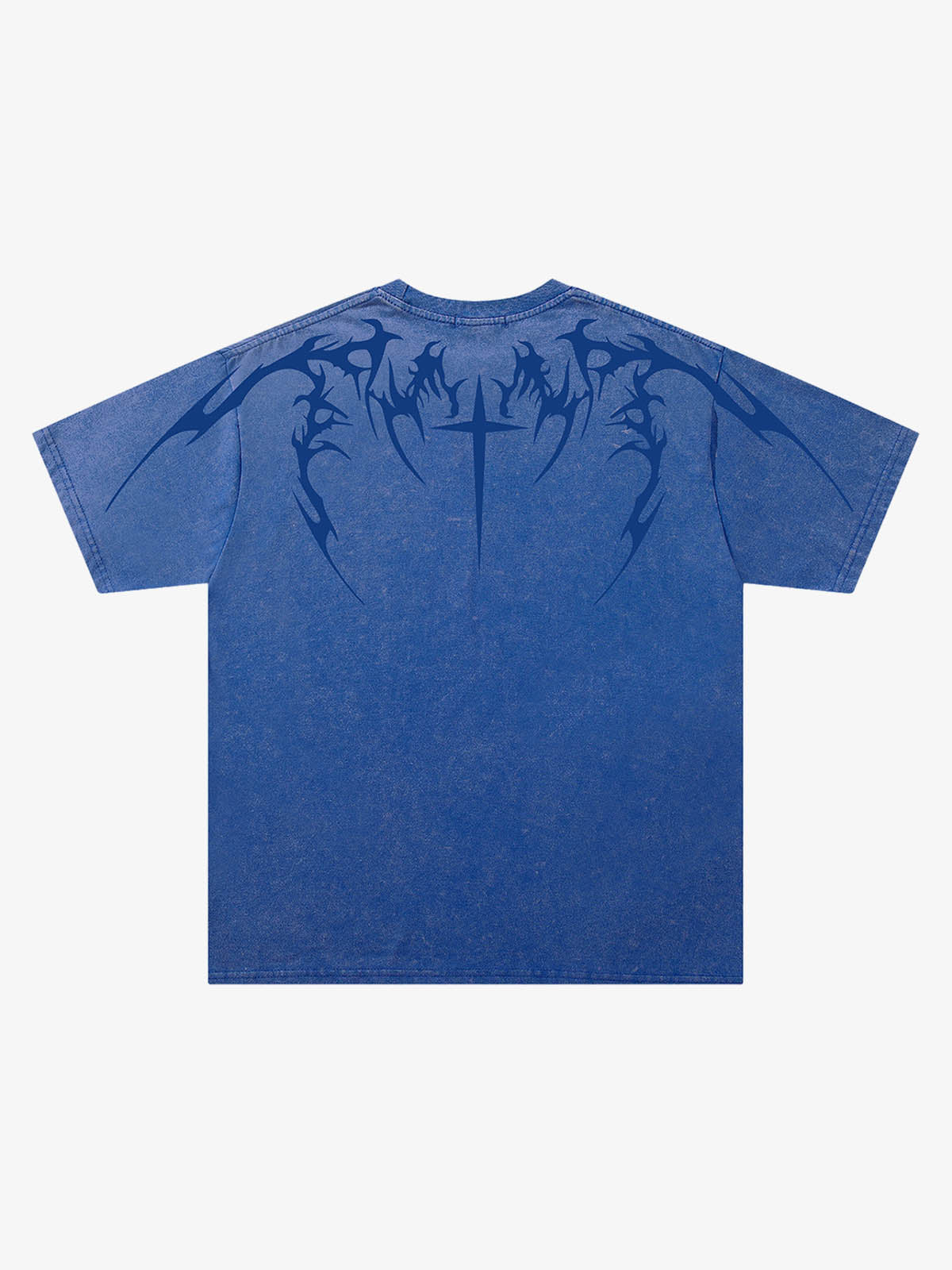 Maglietta effetto invecchiato con grafica Cross Thorn