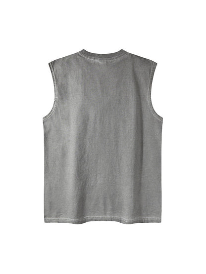 Graphic Lettering Chain Vest 