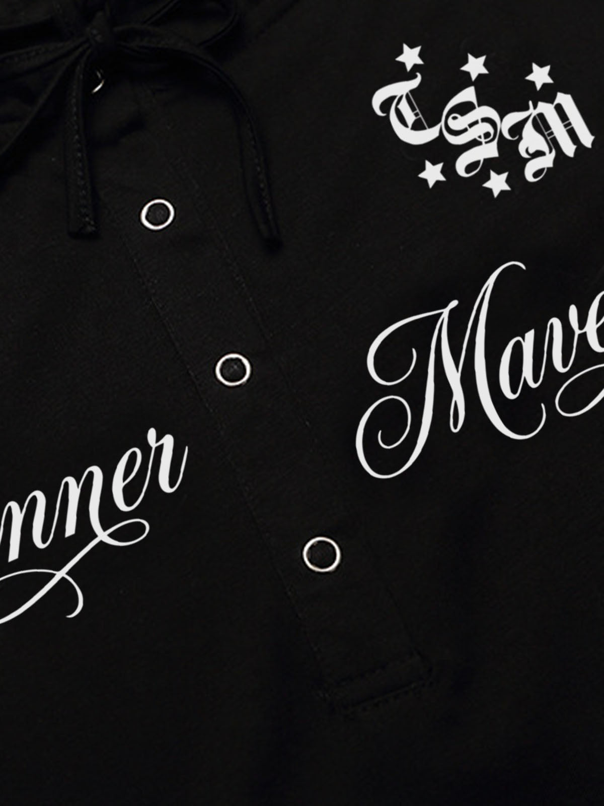Star Graphic Hooded Long Sleeve Tee