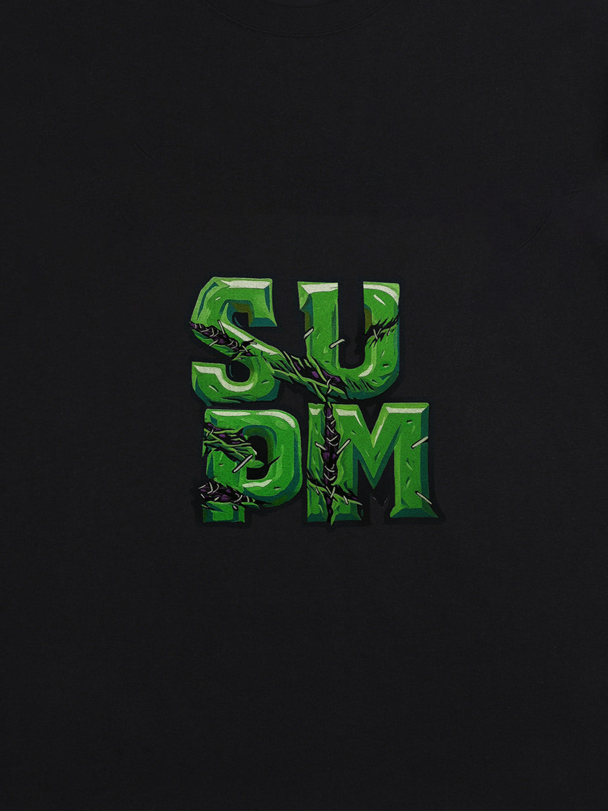 Supermade Street Green Thorn Font T-Shirt 