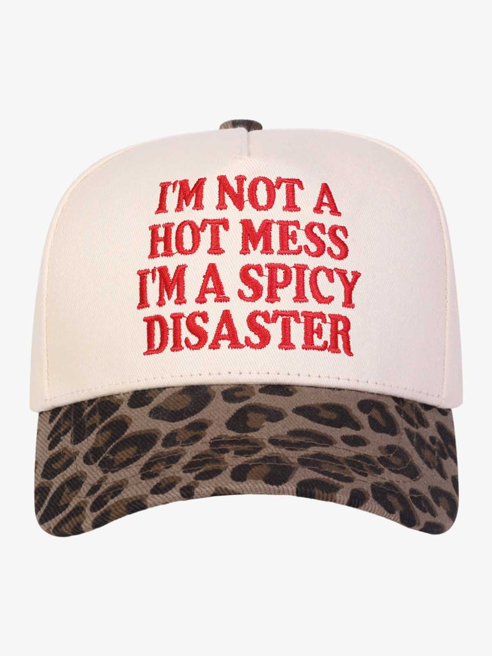CottFunny Slogan Embroidered Contrast Baseball Cap 