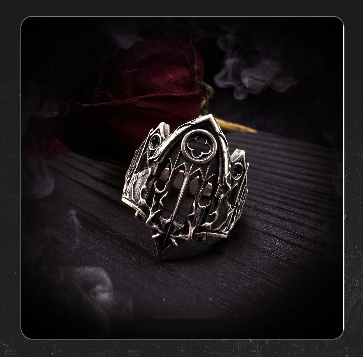Gothic Armor Open Ring Adjustable 