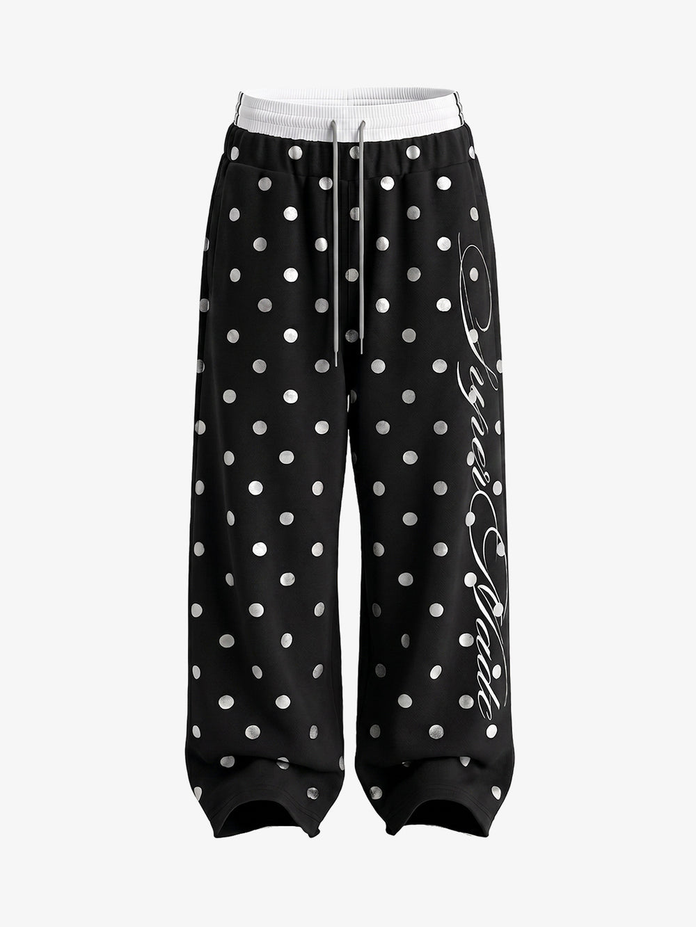 Hose mit doppeltem Bund und Polka-Dots