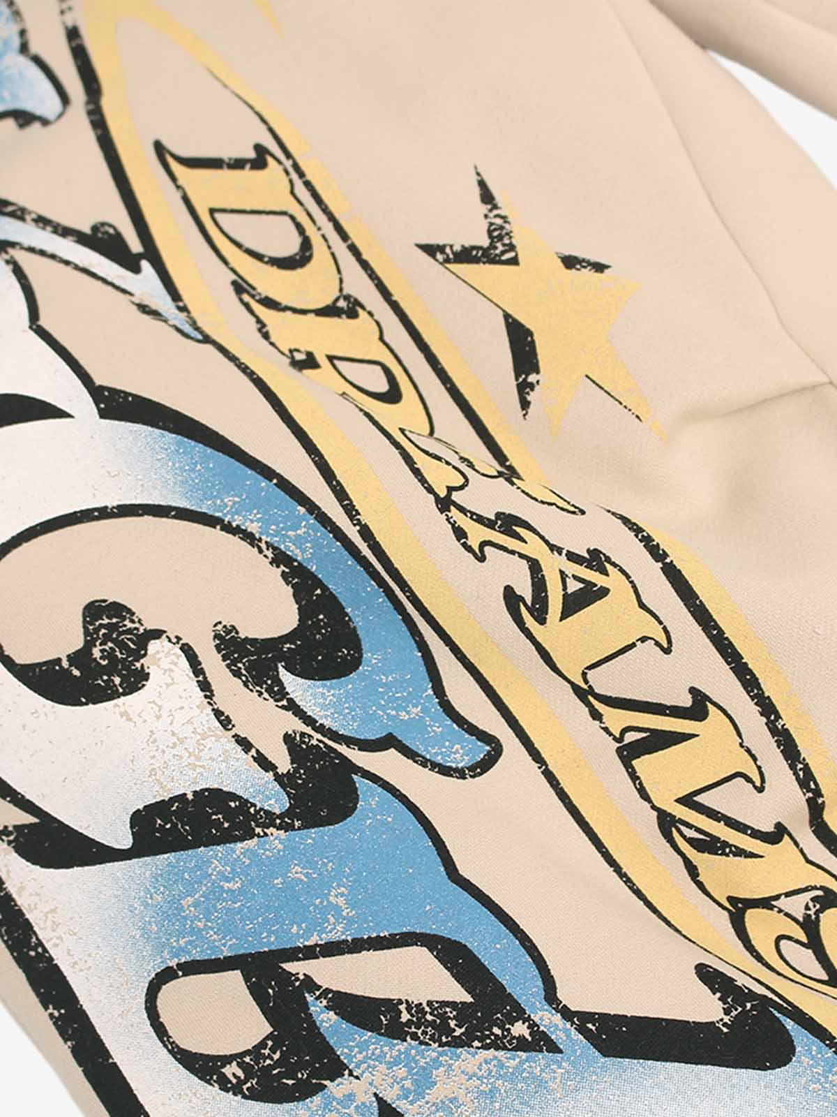 Stylish Wide-Leg Pants with Patriotic Print for Casual Wear 