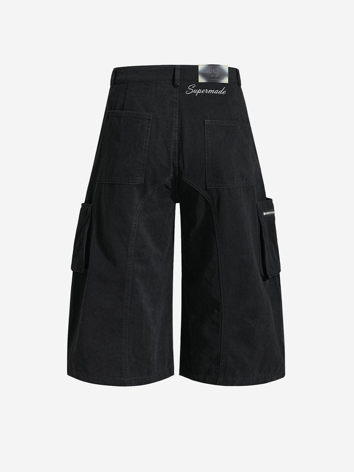 Y2K Lace Up Ruched Wide Leg Cargo Shorts