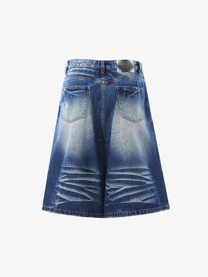 Vintage Whiskered Denim Jorts
