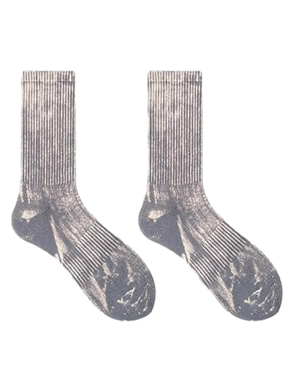 Thesupermade Workwear Distressed Tie-dyed Socks 
