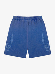 Pantalones cortos con estampado gótico oscuro