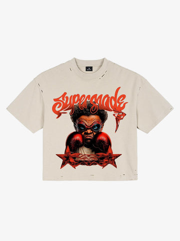 Organic Cotton Oversized Cropped T-Shirt – Minimalist Streetwear Essential