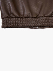 Zipper Studded Structured Biker Jacket