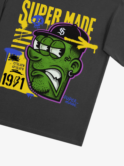 Bold Monster Design Graphic T-Shirt 
