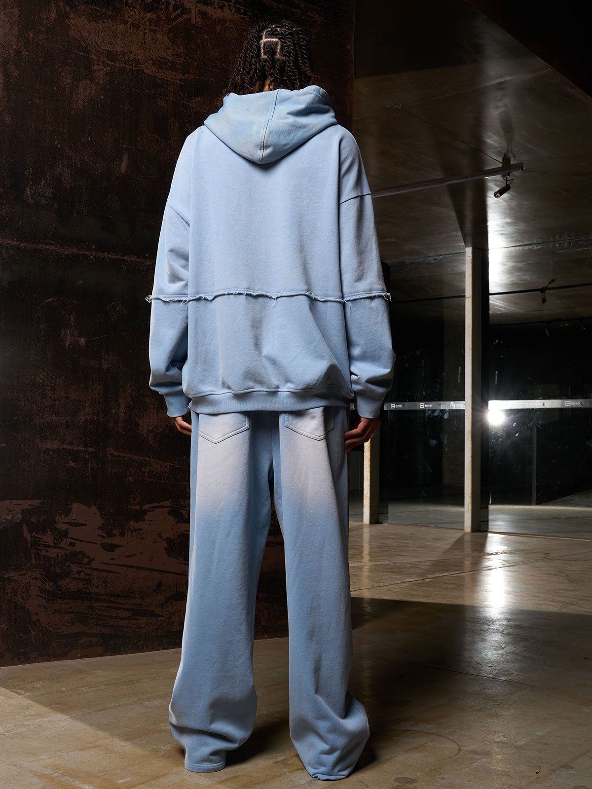 Original Washed Hooded Sweatshirt Suit 