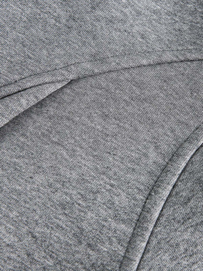 Deconstructed Loose-leaf Hooded Sweatshirt 