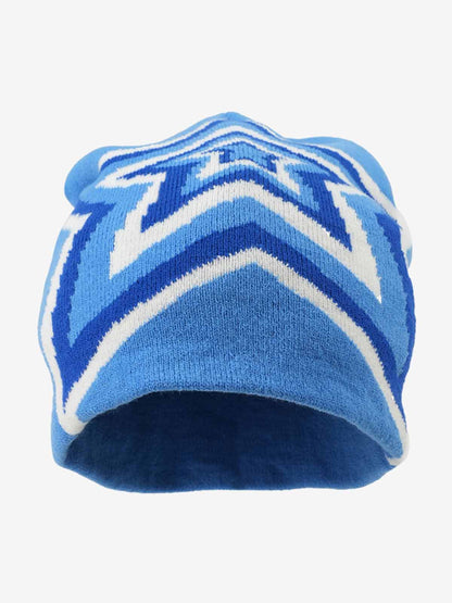 Multiclolor Star Pattern Knit Beanie Hat 