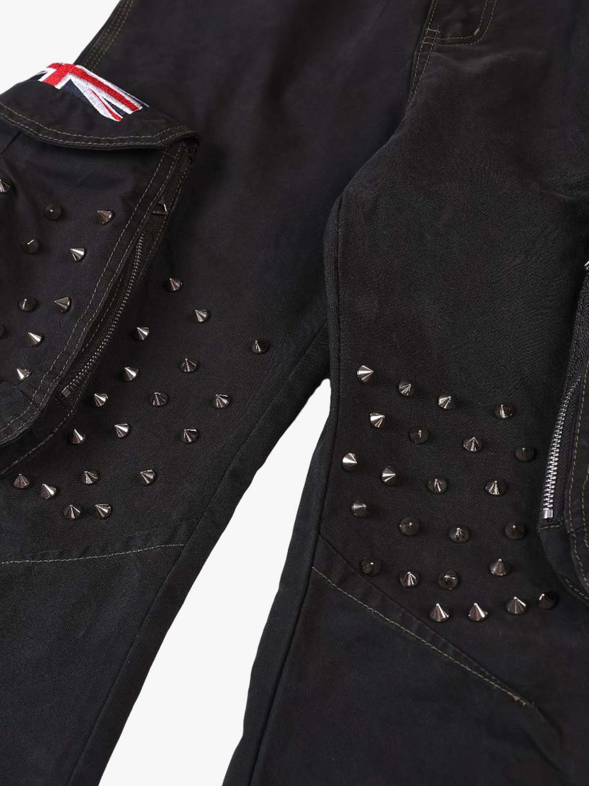 Studded Multi-Pocket Cargo Pants