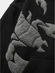 Cotton-Blend Terry Towel Embroidered Hoodie & Wide-Leg Sweatpants Set