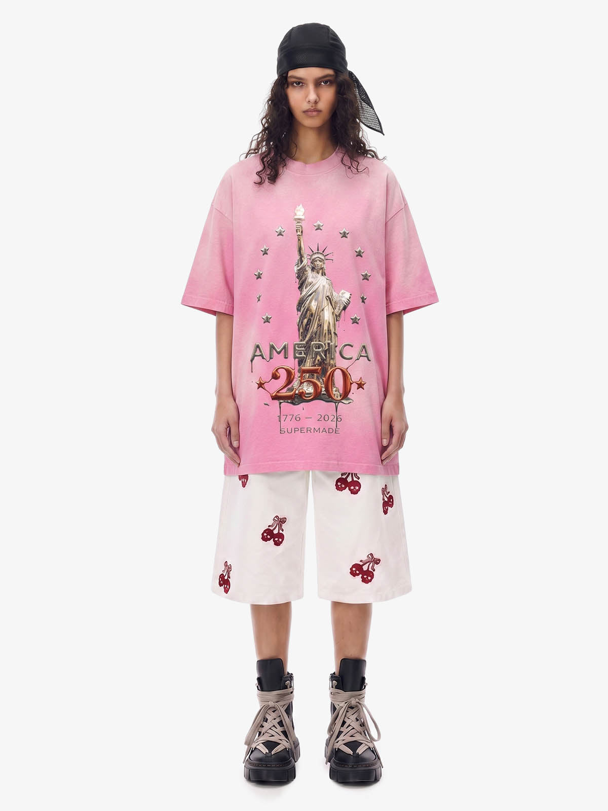 Liberty Statue Chrome Washed T-Shirt 