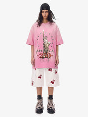 Liberty Statue Chrome Washed T-Shirt 