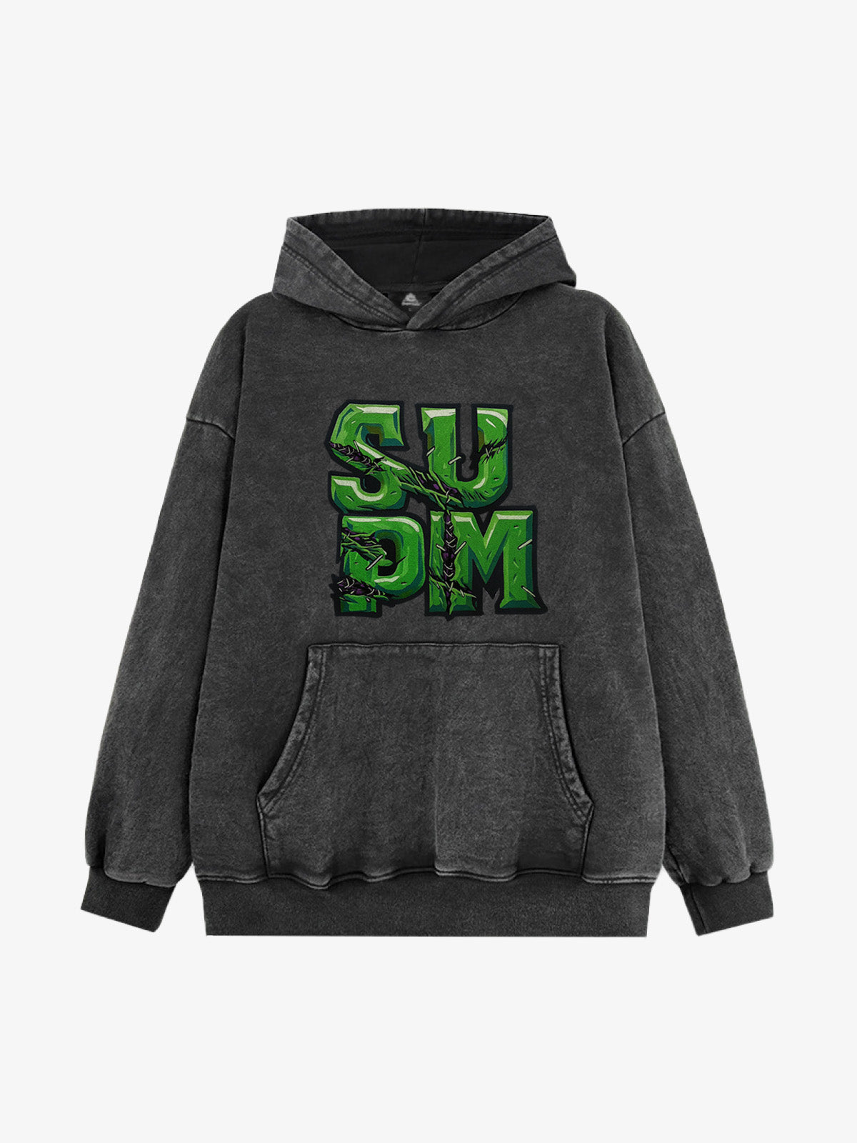 Supermade Green Thorn Font Hooded Sweatshirt 