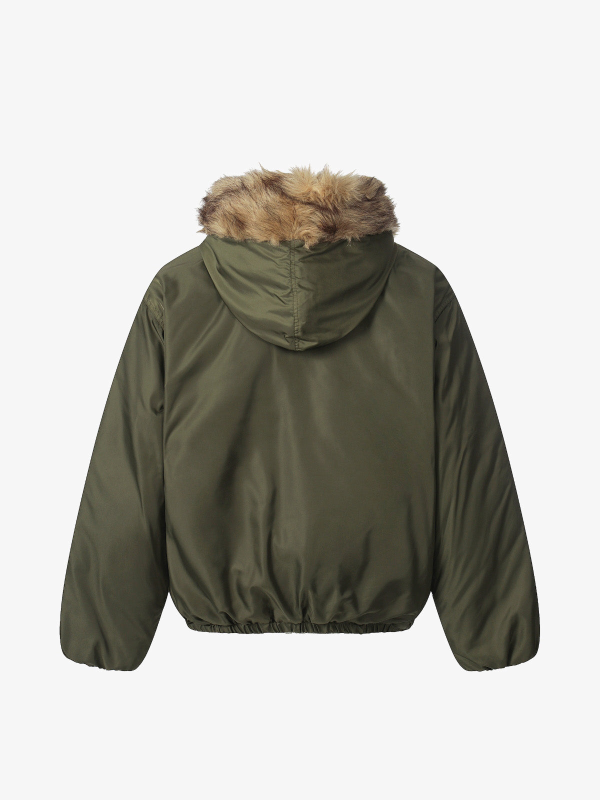 Winter Warmth Faux Fur Trimmed Bomber Jacket for Women 