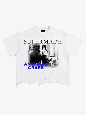 Anti-War Graphic Brushed Tee
