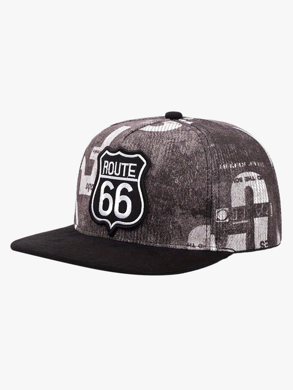 Route 66 Embroidered Snapback Hat 