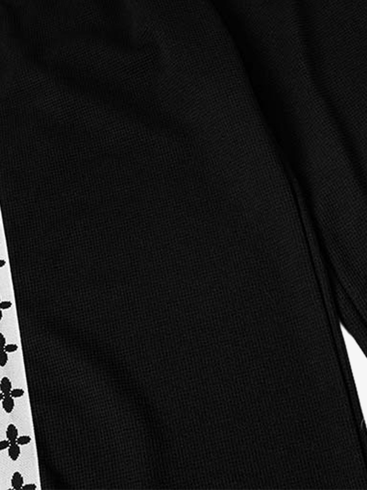 Crest Stripe Curved-Leg Sweatpants