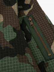 Camouflage Fur Collar Reversible Cotton Jacket - 2499 