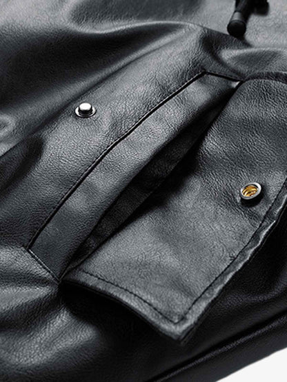 Stylish Velvet Bomber Jacket with Leather Collar for Men 