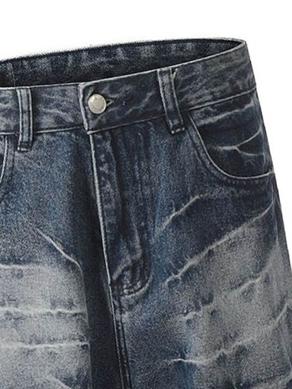 Retro Neutral Washed Straight Jeans - 2261 
