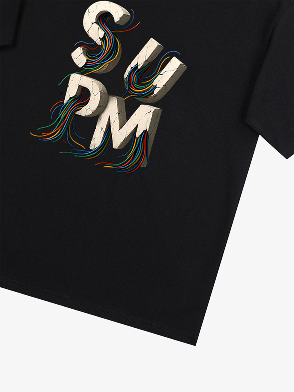 supm cable graphic T-shirt 