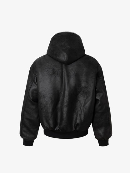 Winter-Ready Corduroy Jacket with Faux Fur Trim for Men 