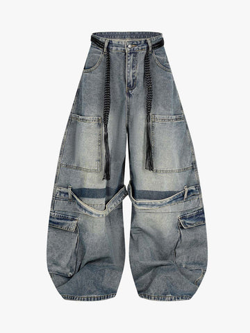 Drawstring Scimitar Jeans