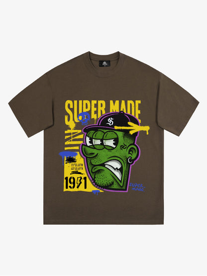 Bold Monster Design Graphic T-Shirt 