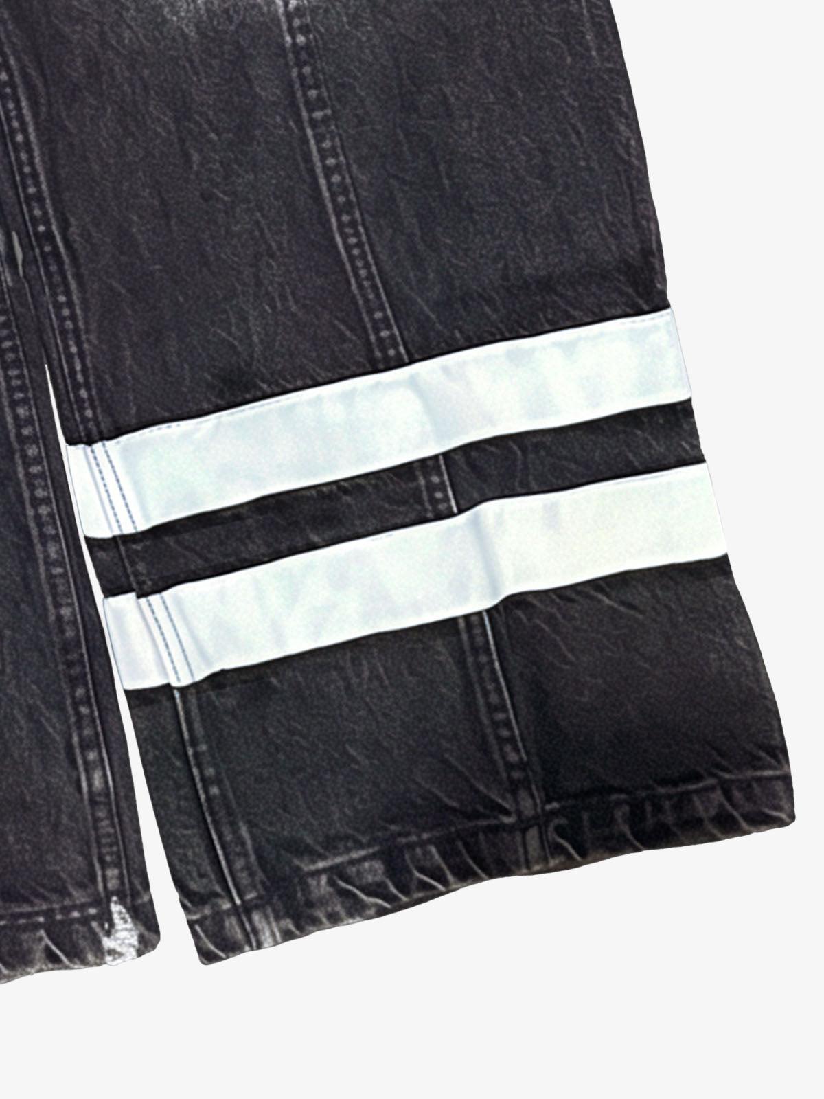 Patchwork Zip Detail Jeans