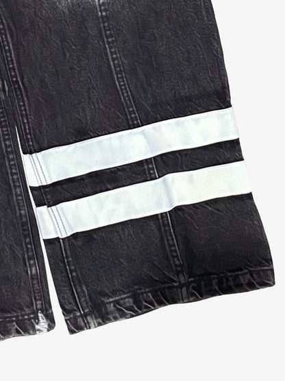 Patchwork Zip Detail Jeans