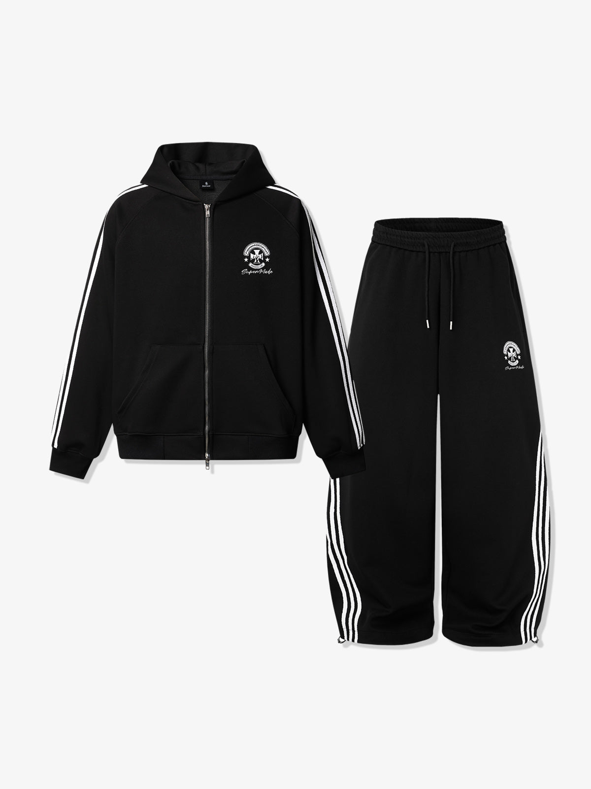 Striped Color Block Matching Set