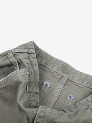 Plaid Patchwork Workwear Jeans