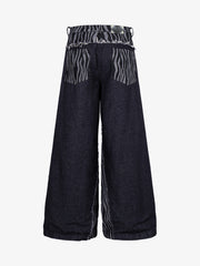 Zebra Graphic Distressed Jeans