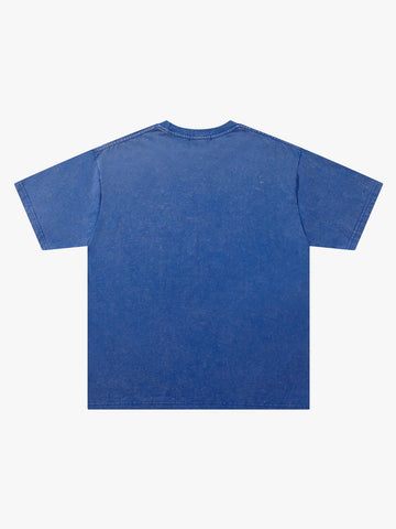 Acid Wash Oversized T-Shirt – Distressed Cotton Vintage Streetwear Tee