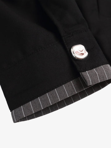 Deconstructed Double-Collar Cropped Jacket