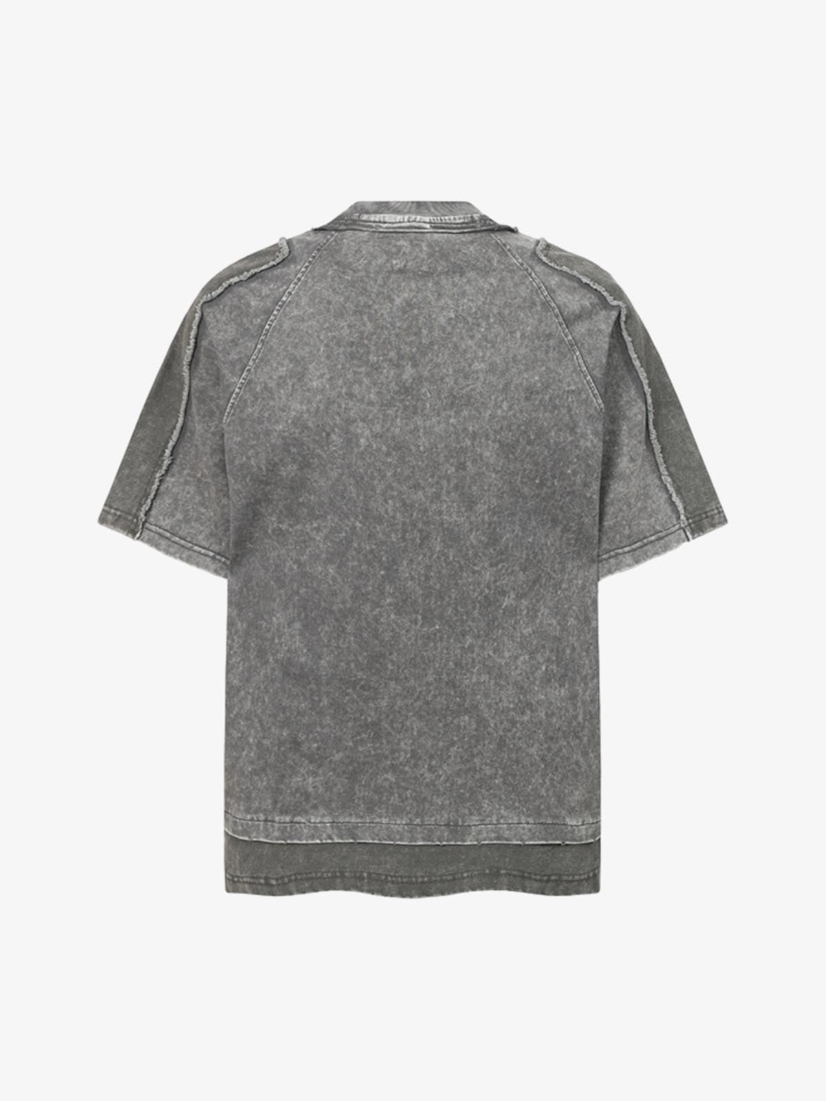 Exposed Seam Washed T Shirt 