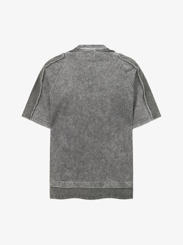 Exposed Seam Washed T Shirt 