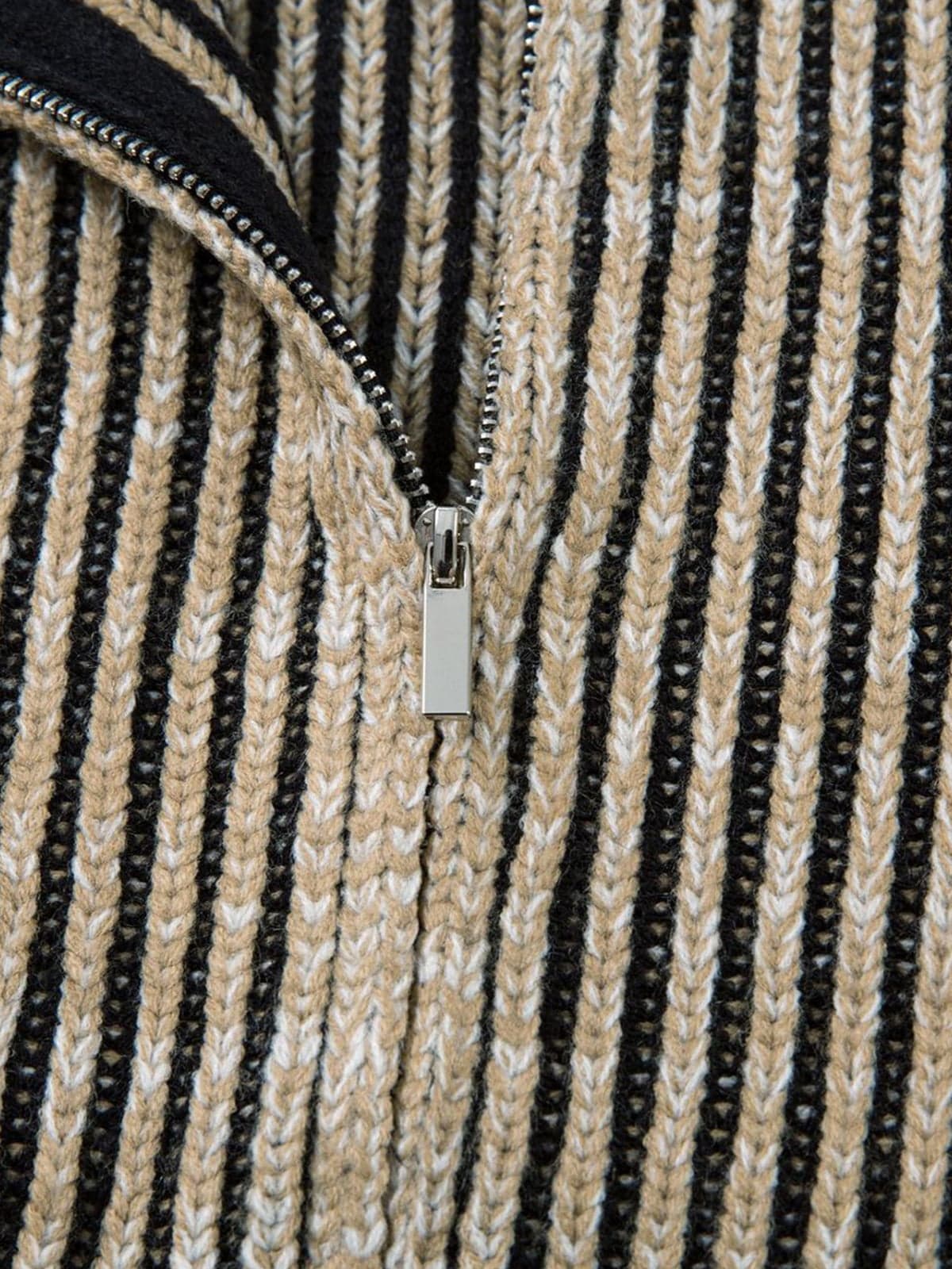 Striped Zip-Up Jacket for Casual Elegance 