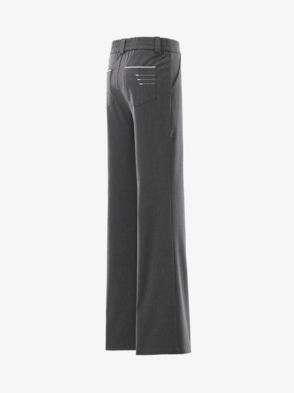 Minimalistisch drapierte, maßgeschneiderte Hose