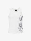 Floral Letter Print Sleeveless Vest