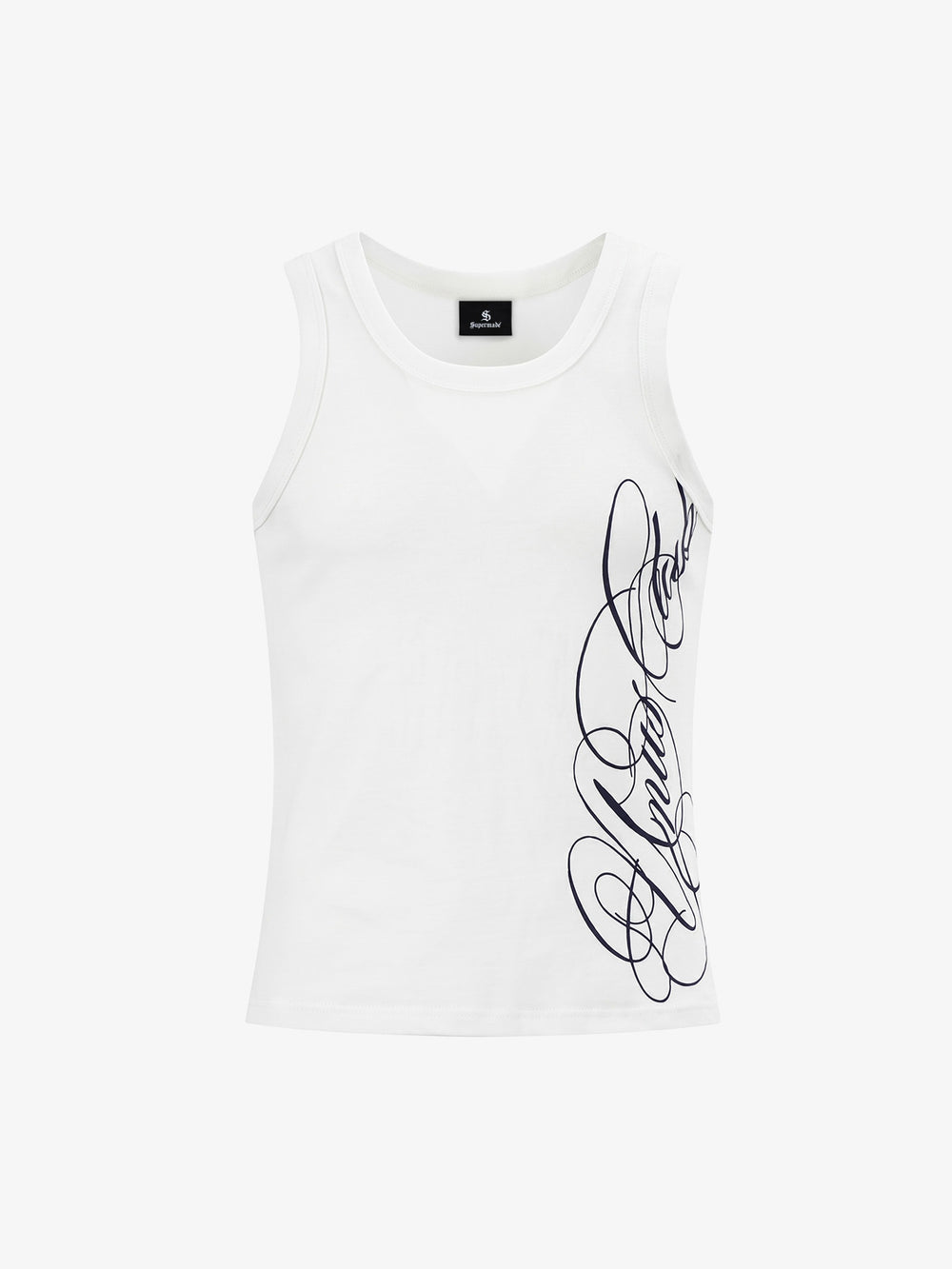 Chaleco sin mangas con estampado floral y letras