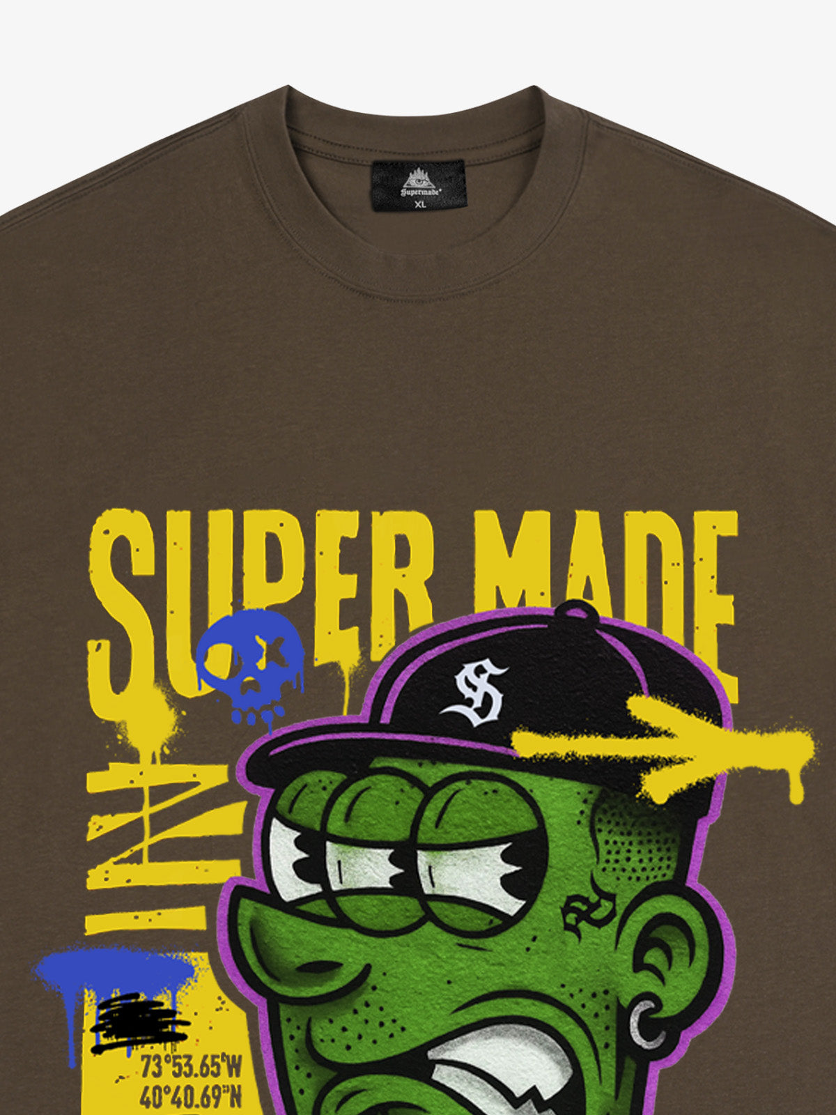 Bold Monster Design Graphic T-Shirt 
