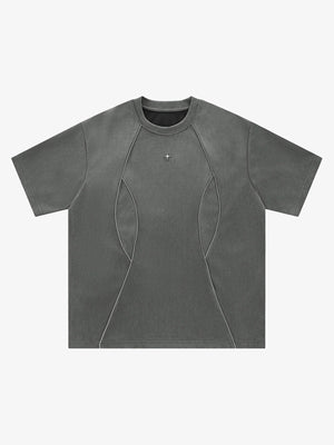 Functional Deconstructed Split Short-sleeved T-shirt 